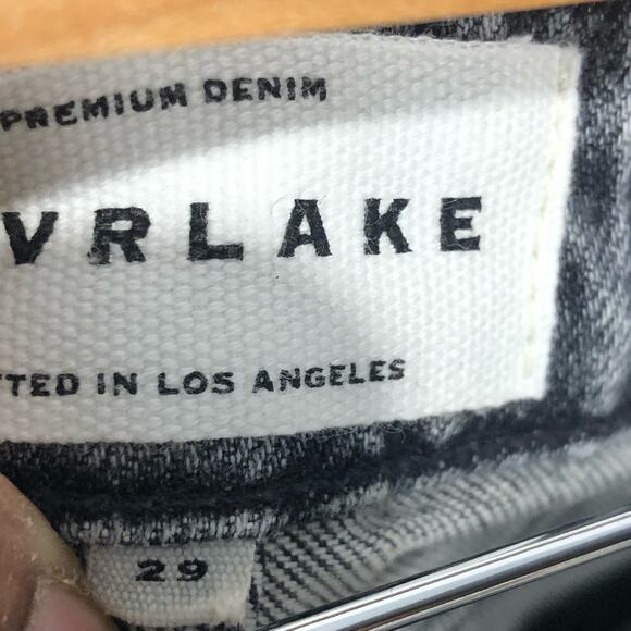 SLVRLAKE Women's Loulou Cropped Distressed Mid-rise Slim-leg Jeans Gray Size 29 - Picture 10 of 14